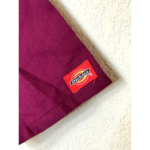 Dickies EDS Signature Scrub Top Women’s XS – Style 83706 Wine Color – V-Neck - Picture 2 of 10